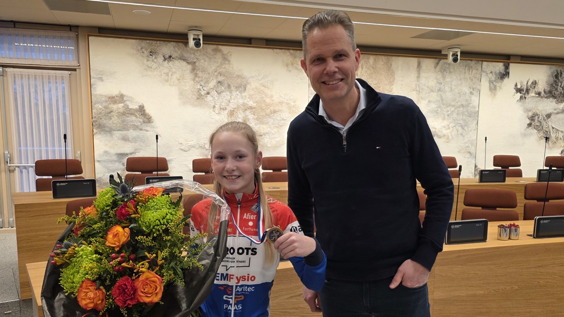Valerie Horsman (9) uit Schoonebeek Nederlands kampioen veldrijden