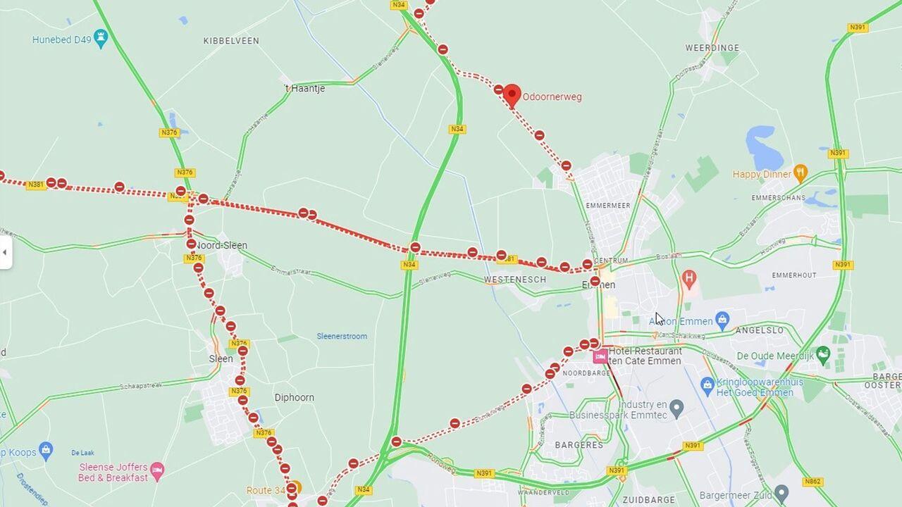 De afsluitingen in en rondom Emmen