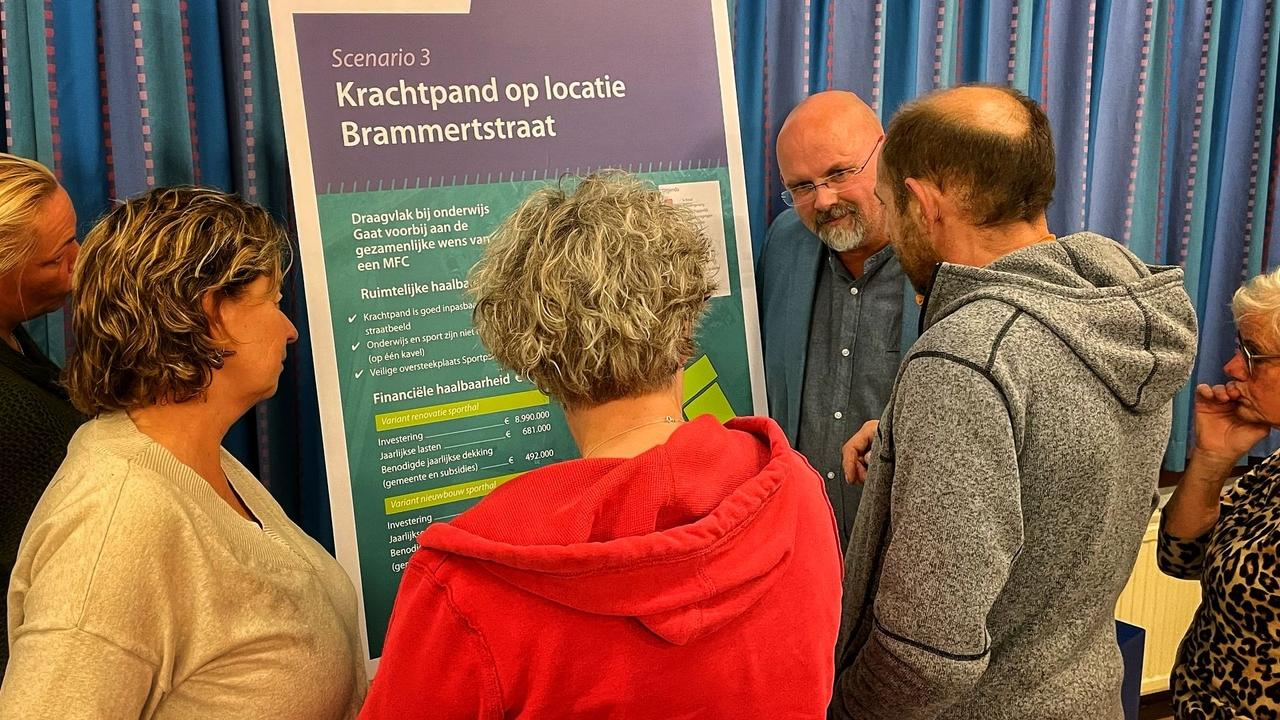 Wethouder Joop Slomp in gesprek met dorpsbewoners