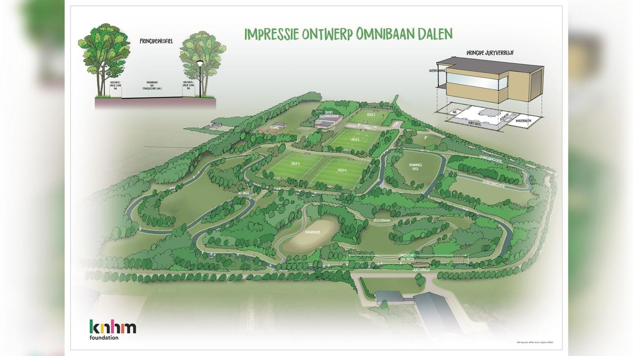 Zo moet de omnibaan eruit komen te zien volgens Stichting Omnibaan Dalen