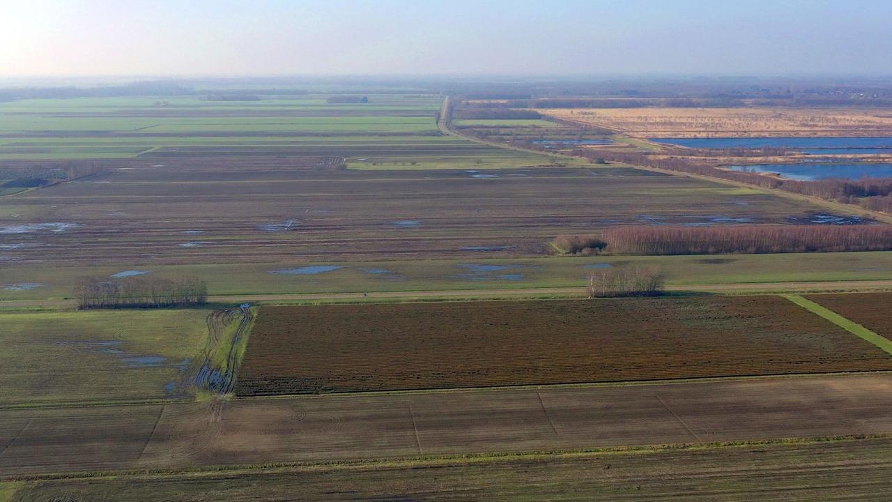 Luchtfoto van het Bargerveen.
